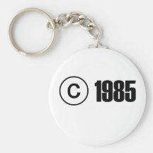 Ta copyrightt på 1985 nyckel ringar