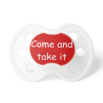 Ta kommer det flagga pacifiers