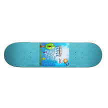 Tacka dig att blomma skateboarden