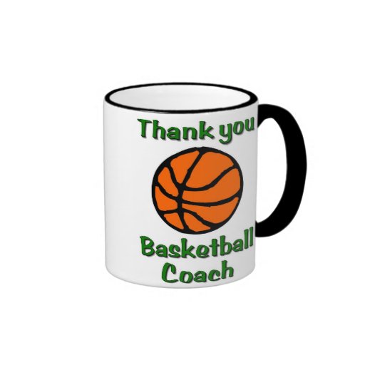 Tacka dig baskettränaren kaffe koppar