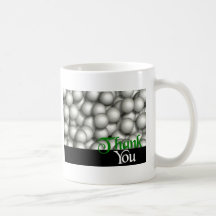Tacka dig golfbollar kaffe koppar