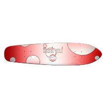 Tacka dig! Kanada flaggafärger poppar konst Skate Boards