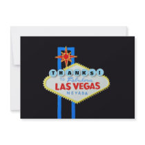 Tacka dig Las Vegas händelser Anpassade Inbjudan