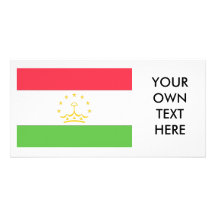 Tadzjikistan flagga anpassingsbara fotokort