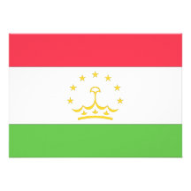 Tadzjikistan flagga kort för inbjudningar