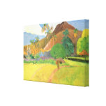 Tahitian landskap, berg Tahiti, Paul Gauguin Kanvastryck