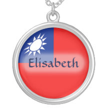 Taiwan flagga + Känt halsband