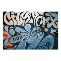 Taiwanesiska grafitti, Taipei, Taiwan Fotografiska Tryck