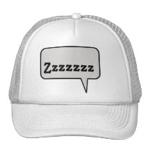 Tal för det Zzzz sömnljud bubblar hatten Mesh Kepsar
