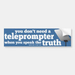 Tala sanningen, och du behöver inte en Teleprompte Bildekal