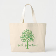 Tala upp för tree hugger träd - tote bags