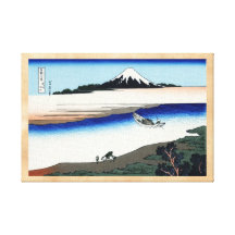 Tama flod i det Musashi landskapet Hokusai Kanvastryck