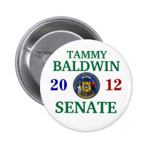 TAMMY BALDWIN FÖR SENAT KNAPPAR MED NÅL