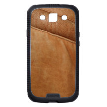 Tan Leather Organic-look Skinit Phone Case Samsung Galaxy S3 Covers