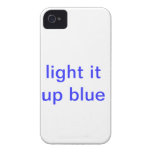 tända det övre blått iPhone 4 case