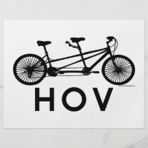Tandem cykel för HOV Full Färg Flygblad