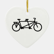Tandem cykelcykel jul dekorationer