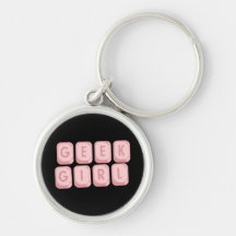 Tangentbord för Geekflickarosor Nyckel Ring