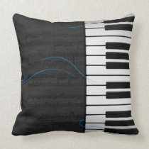 Tangentbord och musik kudder kuddar