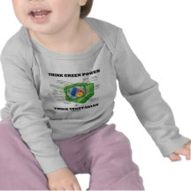 Tänkagrönt driver tänkavegetarian (växtcellen) t-shirts