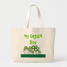 TÄNKAGRÖNT GÅR GRÖNT TOTE BAGS