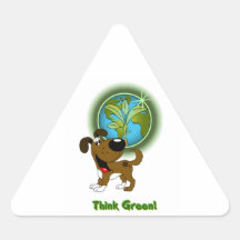 Tänkagrönt! - Kängor Triangle Stickers