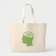 Tänkagröntåtervinna Tote Bags