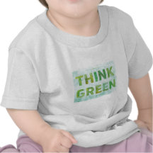 Tänkan görar grön - bebist-skjortan t shirts