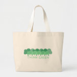 Tänkan görar grön gullig och original- design! tote bags