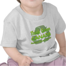 Tänkan görar grön Kanada Tee