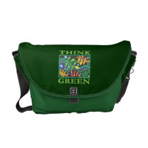 Tänkan görar grön miljö- messenger bag