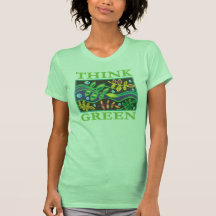 Tänkan görar grön miljö- t-shirt