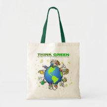 Tänkan görar grön - plantera ett träd tote bag