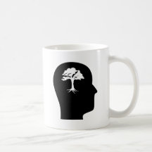 Tänkande om träd kaffe mugg