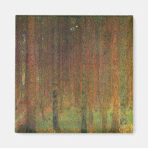 Tannenwald II av Gustav Klimt Magneter