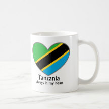 Tanzania alltid i min hjärta kaffe kopp