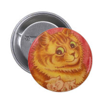 Tapetkatt och kattungekonstverk av Louis Wain Pins