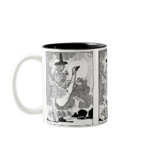 Tappning fostrar gåsen av Charles Robinson Kaffe Mugg