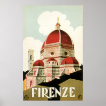 Tappning reser affischen, Florence, Firenze, Itali