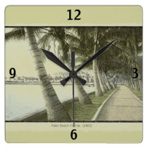 Tar tid på den Palm Beach Florida väggen 1905