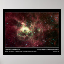 Tarantelnebulaen - Spitzer utrymmeteleskop Affischer