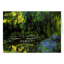 Tårpilen för MONET-näckrosdamm noterar kortet