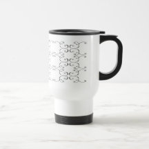 Tasse pour voyage blanche Baroque