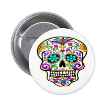 Tatuerad skalletatuering pins