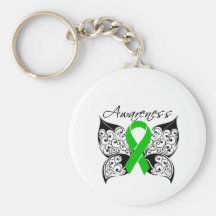 Tatueringfjärilsmedvetenhet - cerebral Palsy Nyckelring