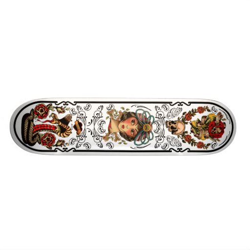 TatueringkonstSkateBoard