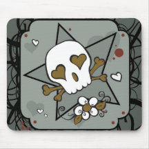 Tatueringskalle Mousepad Mus Mattor