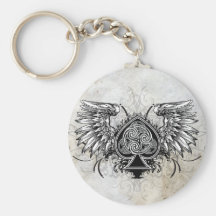 TatueringUrban bevingad Celtic fnurra Keychain Nyckel Ringar