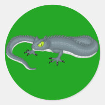 Tatzelwurm Rund Klistermärke