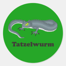 Tatzelwurm Runda Klistermärken